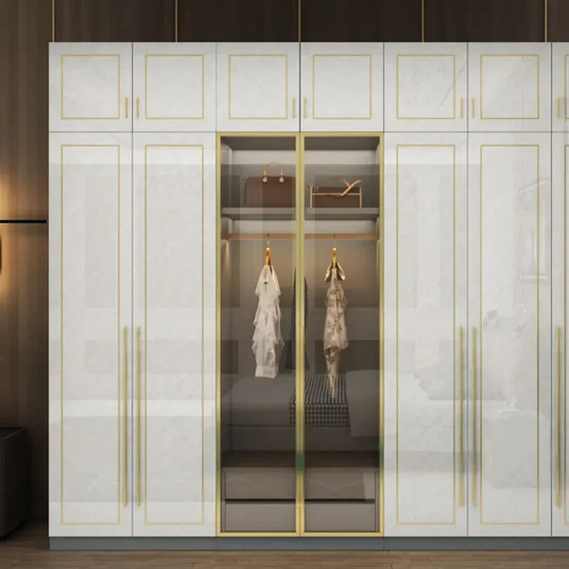 Designer Folding Economic Space Saving Wardrobe Living Room Cabinet Bedroom Set Bed Dresser Partitions Armario Salon Furniture