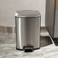 Kitchen Waste Bins Stainless Steel Wastebin Foo Waste Disposal Baskets Anti Odor Garbage Bin Office  Wastebasket Large Capacity