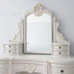 French Bedroom Furniture Storage Solid Wood Dresser Makeup Vanity Desk Dresser with Mirror