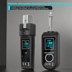Microphone UHF Wireless Converter Dynamic Condenser Universal Recharge XLR Transmitter and Receiver for Mic Audio Mixer Guitar