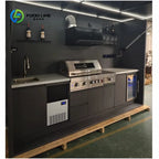Customized Stainless Steel BBQ Outdoor Kitchen Cabinets,  Modular Outdoor Kitchen Island Premium Modular