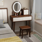 Nordic solid wood dresser 60cm small apartment bedroom modern simple makeup table light luxury dresser storage cabinet