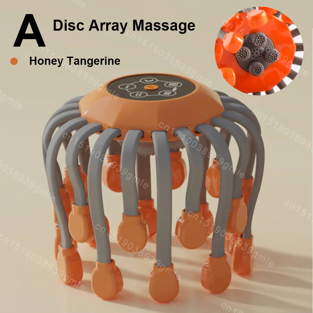 20-Claw Electric Octopus Head Massager