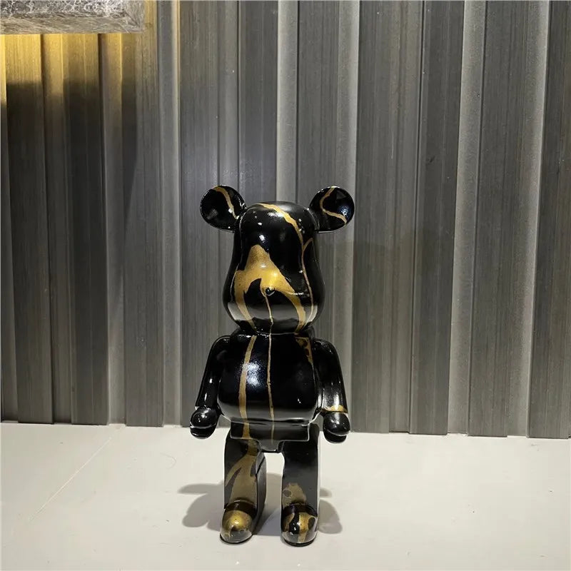 28-35CM Bear Figurines Home DecorationAccessories Modern Stvle Desk DecorationNordic Home Decor Living Room DecorationStatue