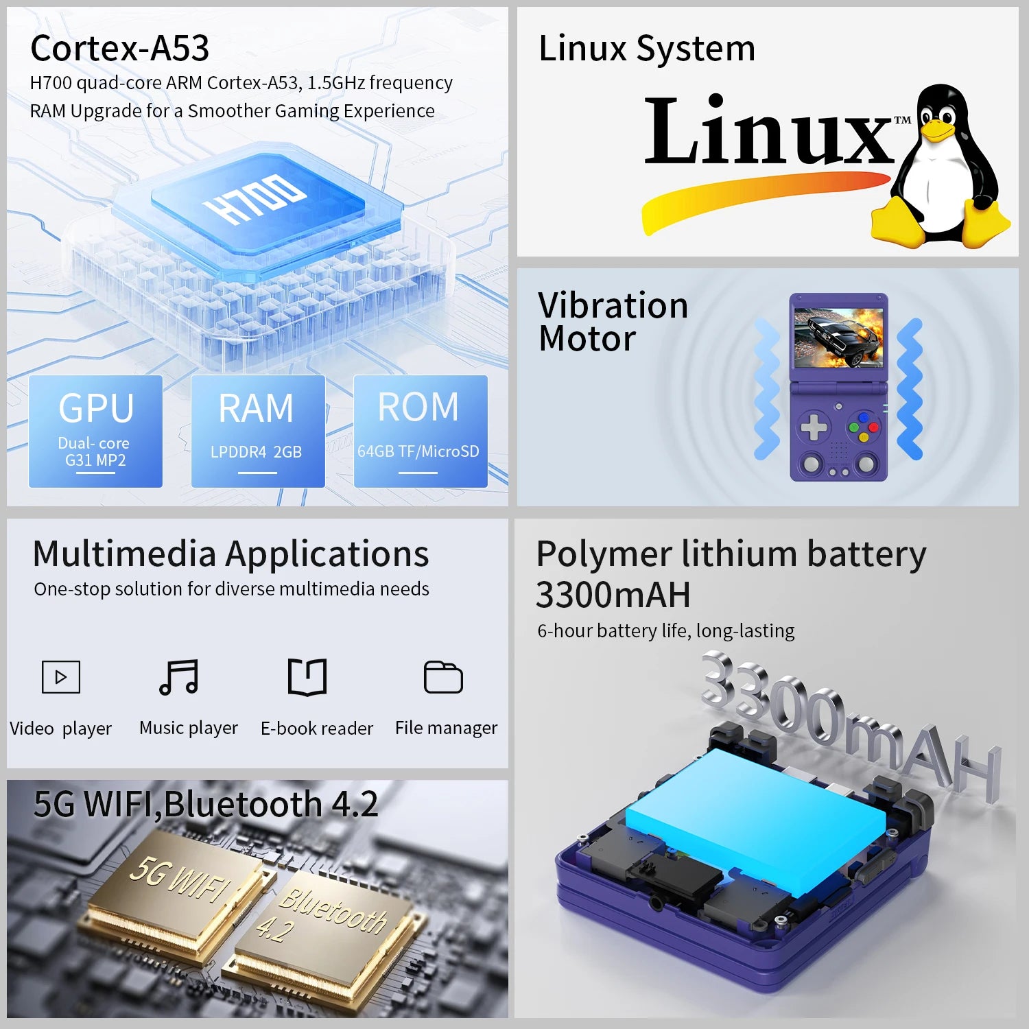 Flip Handheld Game Console