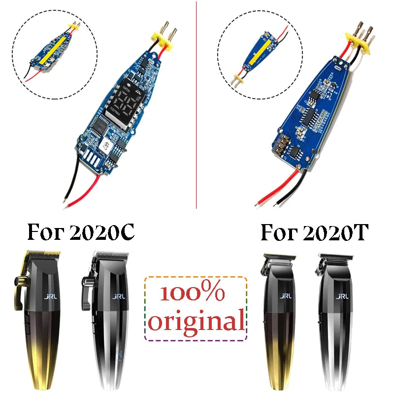 20C 20T PCB for JRL 2020C 2020T Hair Clipper Trimmer Replacement Original Motherboard Battery Kit Accessories