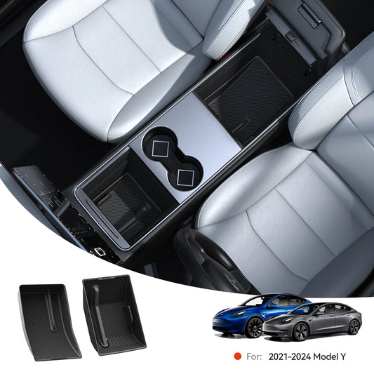 YZ for Tesla Model 3 Y Highland 2021-2024 central control lower storage box handrail box underlay waterproof mat Box Accessories
