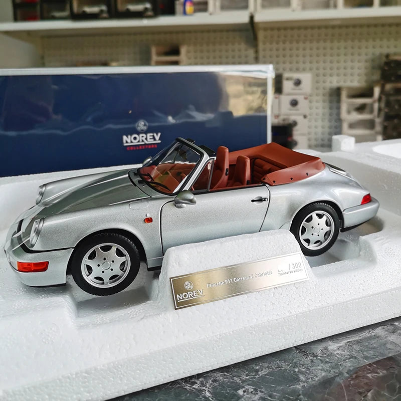 NOREV 1/18 Scale 911 964 Carrera 4 1992 Alloy car model holiday gift collection Classic car die cast model