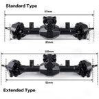 AXSPEED Front / Rear Aluminum Alloy Standard/Extended Portal Axle for Axial SCX24 1/24 RC Car Upgrade Accessories Parts