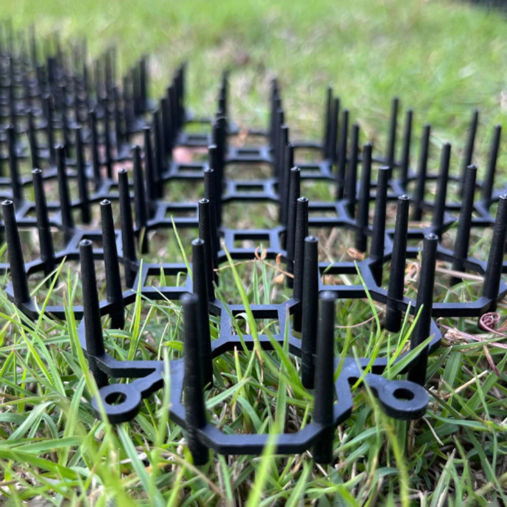 6/10Pcs Garden Prickle Strip Dig Stop Cat Repellent Deterrent Mat Anti-cat Prickle Strips Keep Cat Away Digging Climbing Spike
