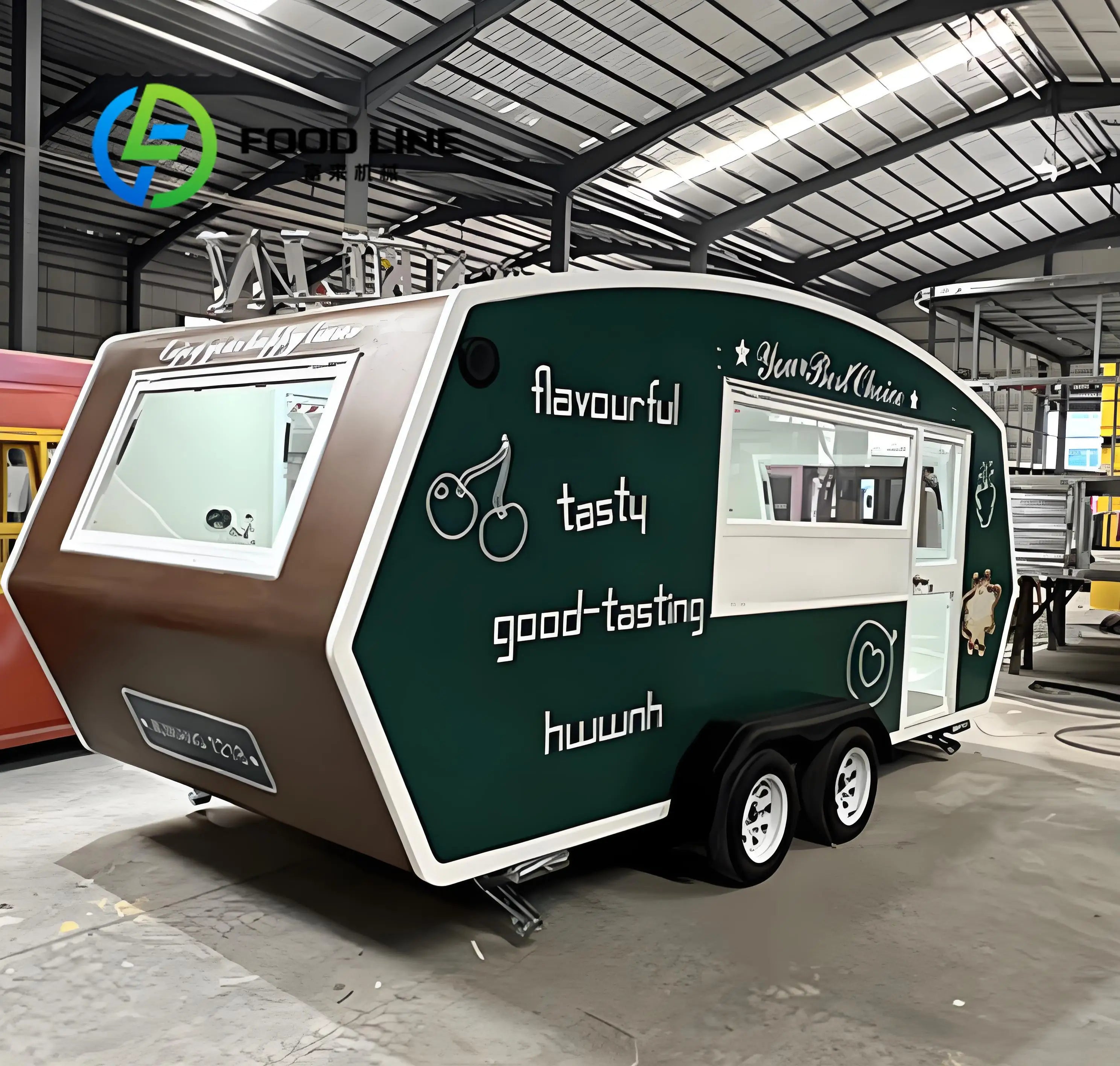 Mobile Food Trailer Kitchen for Outdoor Camping Fast Food Snack Hotdog Vending Alien Dining Car Customized Kitchen Supplies