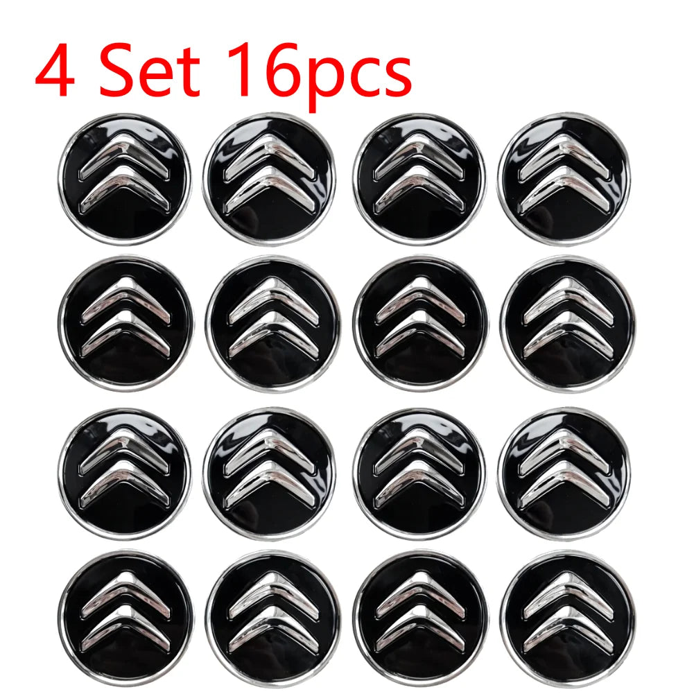 1-5Set 4Pcs Wheel Centre Hub Caps Black 60MM Wheel Center Cap Replacement for Citroen C1 C3 C4 DS3 Most Models