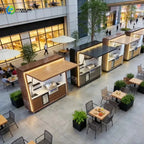 Customized Modular Outdoor Kitchen Cabinet Portable BBQ Island Grill Factory Direct Sales for Guesthouse