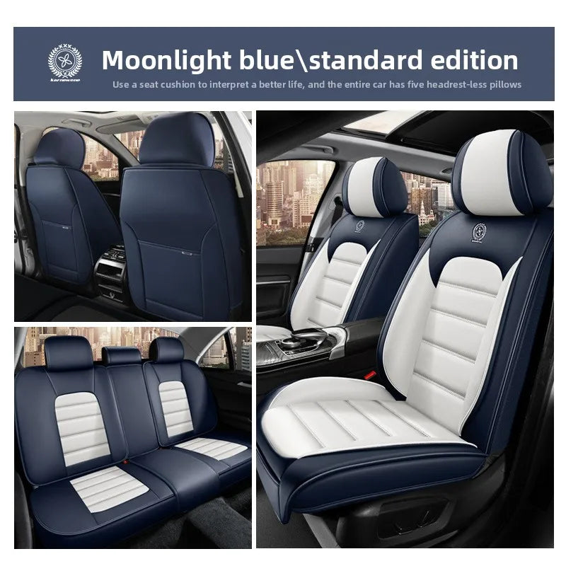 Universal Split Seat Fully Surrounded Car Seat Cover Breathable Comfortable Luxury Leather Car Seat Cushion Full Seats Cover