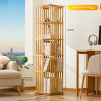 Rotating bookshelf 360 degree floor storage shelf Internet celebrity home simple student bookcase