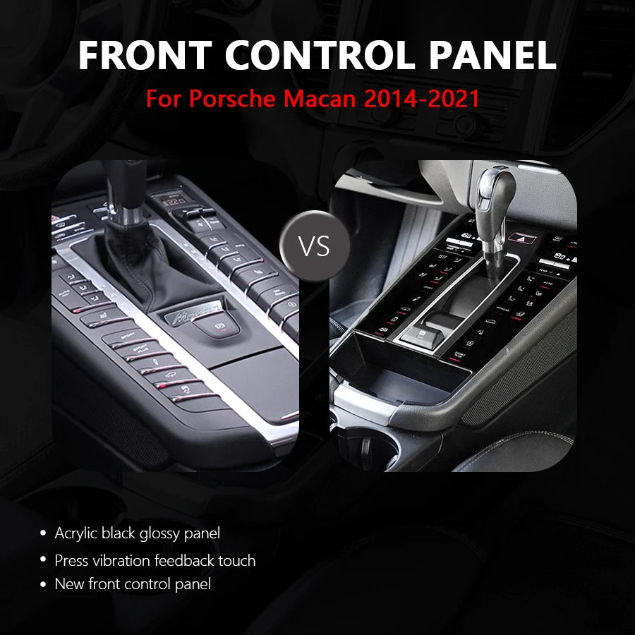 For Porsche Macan 2014-2021 (95B.1 /95B.2) LCD Touch Panel Car Center Console Gear Shift Panel Interior Decorative Accessories