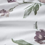 Floral Mauve Bed in a Bag Set includes comforter, 2 shams (1 in Twin), 1 flat sheet, 1 fitted sheet, 2 pillowcases