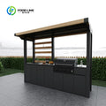 Outdoor Kitchen Modular BBQ Island Patio Stainless Steel Cooking Station Garden Grill Countertop Appliance