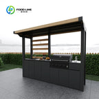 Outdoor Kitchen Modular BBQ Island Patio Stainless Steel Cooking Station Garden Grill Countertop Appliance