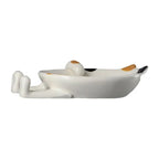 Kitchen Cartoon Storage Organizer Ceramic Pot Lid Stand Stove Holder Utensil Rack Spoon Rest