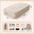 Interior Air Mattress Glamping Mats PVC Inflatable Sleeping Mattress Luxury 2 Person Camping Bed Mat Built-in Pump Thicken Mat