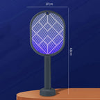 Electric Mosquito Killer 2-in-1 Fly Swatter Trap Electric Mosquito Swatter USB Rechargeable Mosquito Racket Fly Zapper For Home