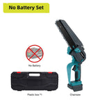 NEWBENY 8 Inch Brushless Electric Chainsaw with Oil Cordless Garden Pruning Chainsaw Woodworking Tool For Makita 18V Battery Pin