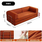 Vacuum Compression Sofa Italian Simple Retro High-end Corduroy Living Room Sofa Sofa Bed Foldable Washable Customizable