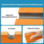 New! Concave Diamond Hand Polishing Pads Tile Glass Ceramic Abrasive Grinding Block Stone Marble Sanding Disc Polisher Tools