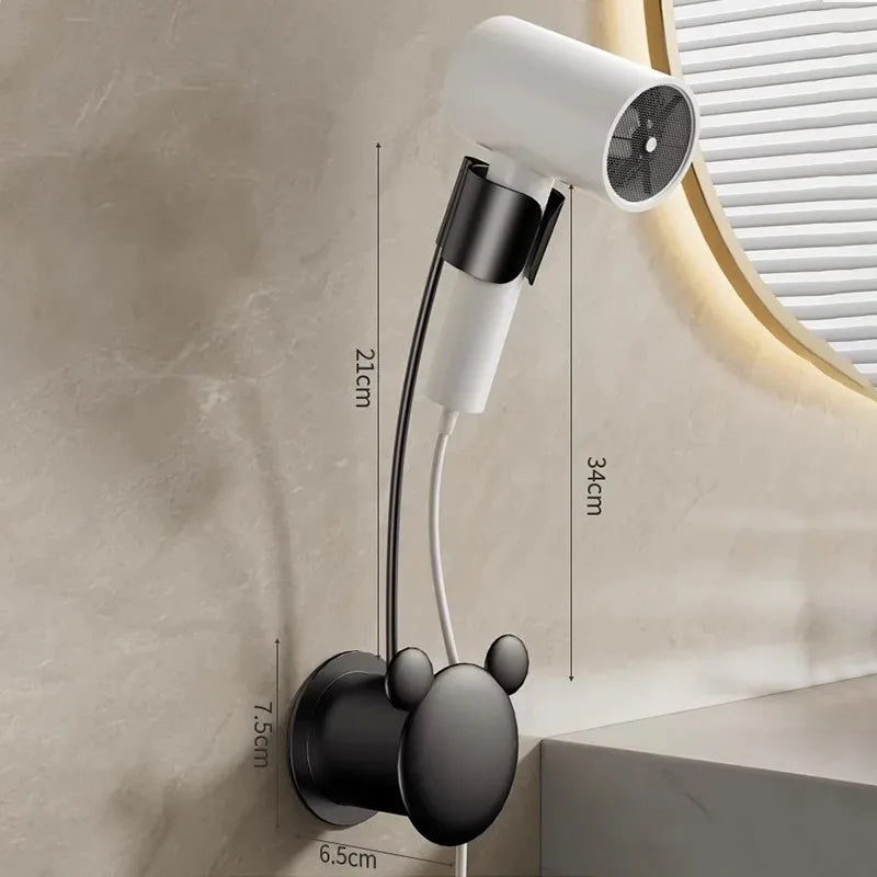 Hands-Free Wall Mount Hair Dryer Holder