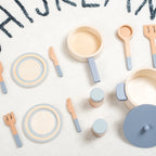 children's Wooden  simulation kitchen toys, early education educational toys, simulation pots and pans, food, role-play chef