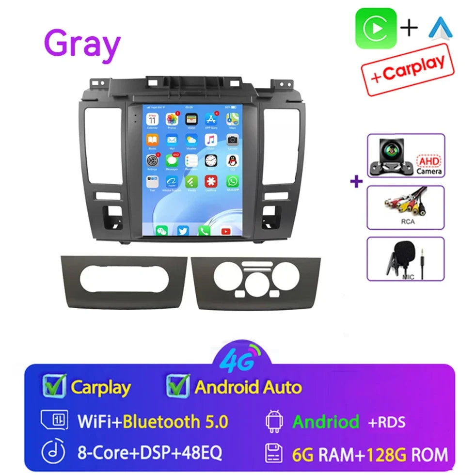 For Nissan Tiida Versa 2004 2005 - 2013 for Tesla Style 9.7" Android 15 Car Android auto Wireless Carplay Radio GPS Navi NO DVD