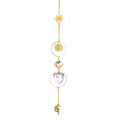 1PCS AB Suncatcher Hanging Sun Catcher with Chain Pendant Ornament Crystal Balls for Window Home Garden Christmas Party Decor