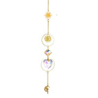 1PCS AB Suncatcher Hanging Sun Catcher with Chain Pendant Ornament Crystal Balls for Window Home Garden Christmas Party Decor