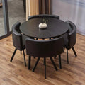 Modern 5-Piece Round Dining Table Set