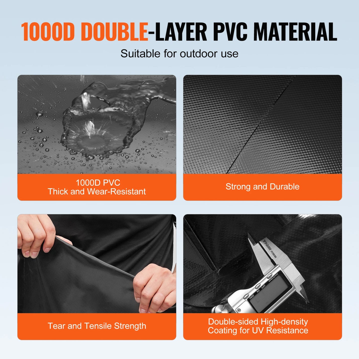 SucceBuy 113 L/29.85 Gal Water Storage Bladder Portable RV Water Tank 1000D Collapsible Water Storage Containers Soft Water Bag