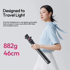 Ulanzi MT-80 2M Auto-Open Camera Tripod Light Stand for Camera COB Light Mount Outdoor Photography with 360° Pan Support 5kg