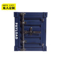 K-STAR Retro Theme Sofa Bedside Table Bedside Table Tin Metal Cabinet Home Creative Storage Office Cabinet Safe