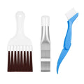 Air Conditioner Fin Cleaning Tools Universal Radiator Fin Repair Comb Auto Cooling System Cleaning Tools Evaporator Repair Kit