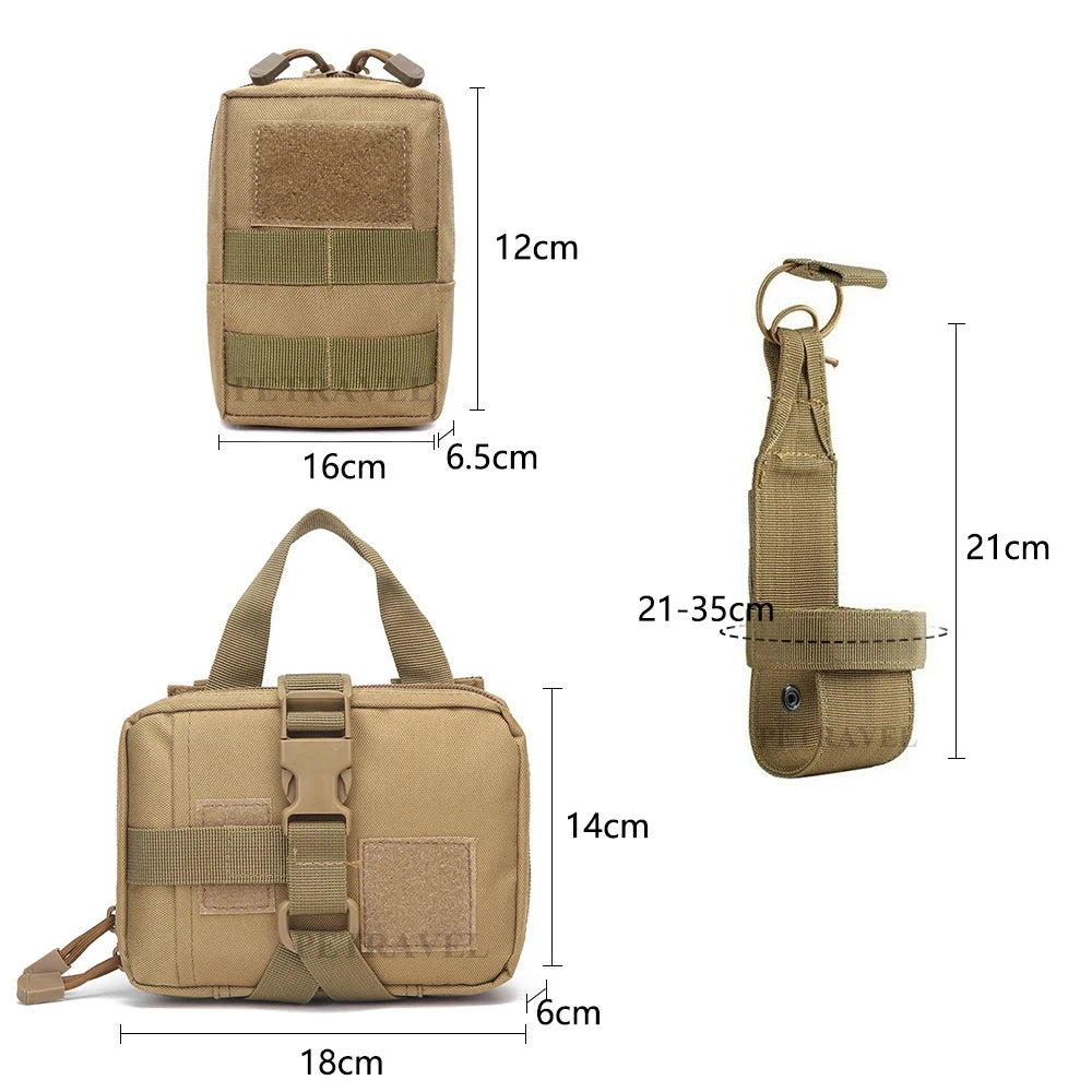 Military Dog Harness Leash Bags Set Pet Tactical Vest Harnesses Walkin