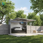 Customized Enclosed Outdoor Grill Kitchens 304 Stainless Steel Sets One-Stop Outdoor Kitchen Solutions