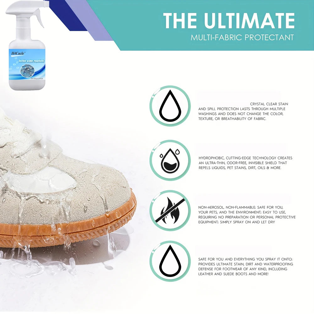 Rain And Stain Spray High tech Protector Spray Leather Waterproof Suede Spray Shoe waterproof Nano Textile Waterproof