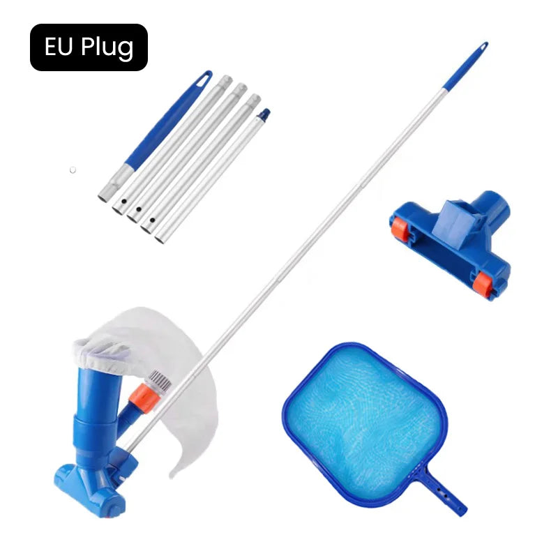 Pool Vacuum Cleaning Kit Clean Bottoms Net For Pool Filter Swimming Pool Vacuum Cleaner Set Cleaning Skimmer Pools Products Tool