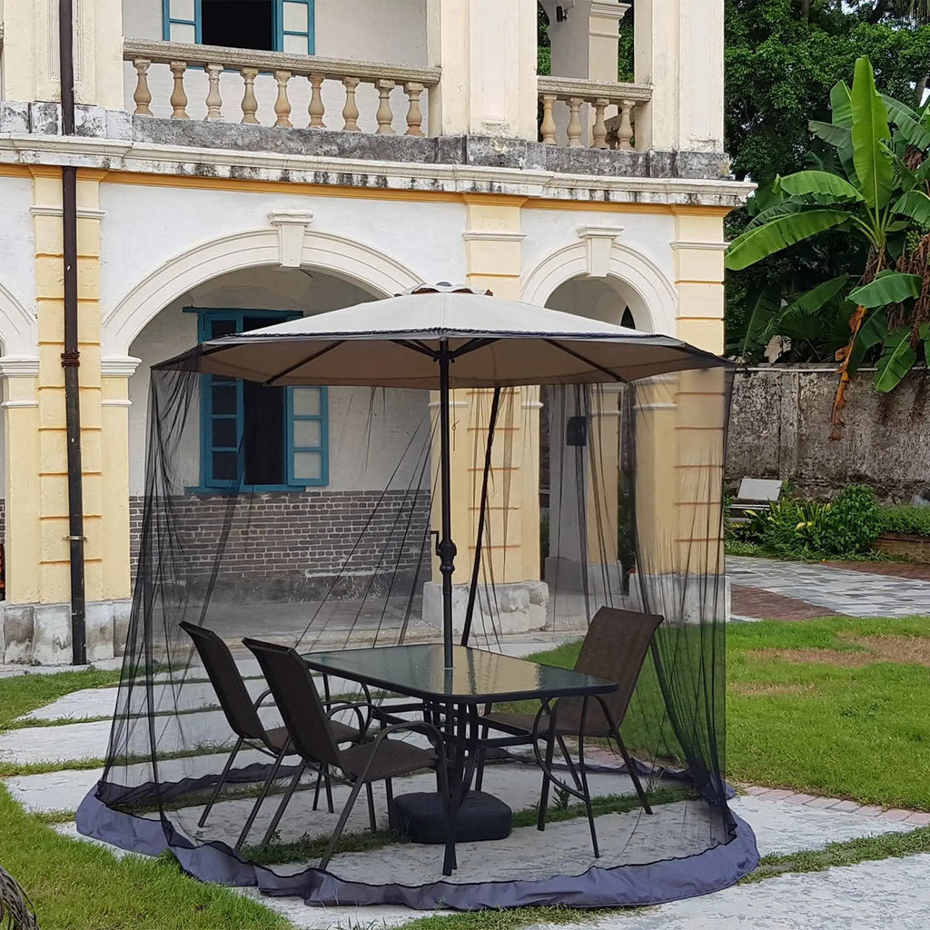 Outdoor Mosquito Net for A2 Banana Crank Arm Umbrella 250-300cm Diameter 230cm Height Sunshade Gazebo Roman Umbrella A1 A2 A3 Mo