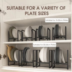 4/2/1pcs Kitchen Rack Dish Storage Rack Cabinet Dish Rack Dinner Plate Drain Rack Countertop Rack Plate Iron