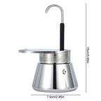 Single/Double Tube Espresso Maker Easy To Operate & Quick Cleanup Pot Italian Coffee Machine Maker 1/2/4 Cups Gift for Man Women