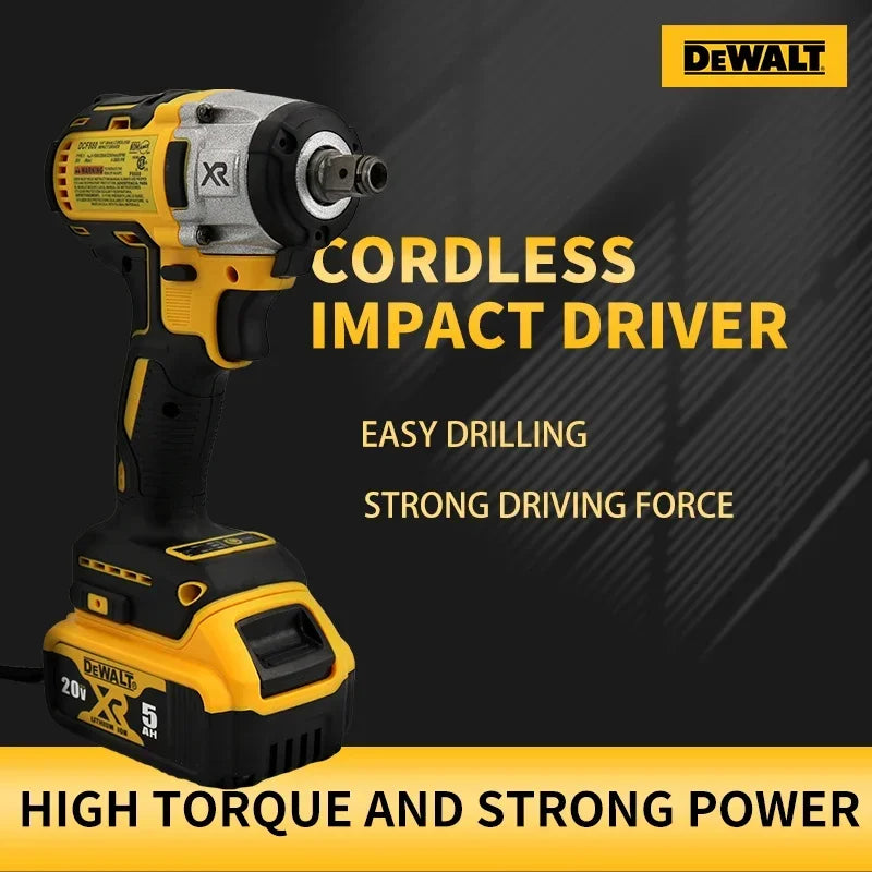 DEWALT DCF880 Lithium Battery Brushless Impact Wrench 20V Detachable Tire High Torque High Speed Powerful Disassembly Tool