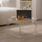 Furniture Nordic, Coffee Table, Simple, Home, Small Round Table, Balcony, Designer, Acrylic, Transparent, Round, Living Room, Co