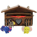 Outdoor Wooden Post Box Letter Mailbox Lockable Wall Mounted Mailbox Secure Letterbox Suggestion Box Garden Decoration