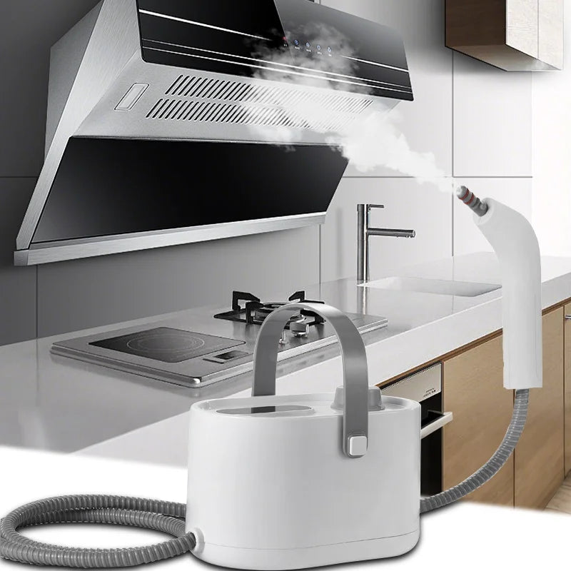 1200W Portable Handheld Steam Cleaner High Temperature Pressurized Steam Cleaning Machine with Brush Heads for Furniture Car